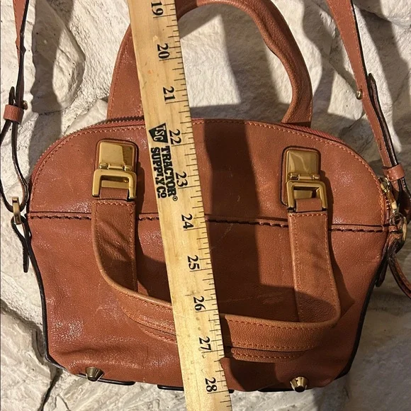 CHLOE Authentic Elegant Tan Leather Handbag